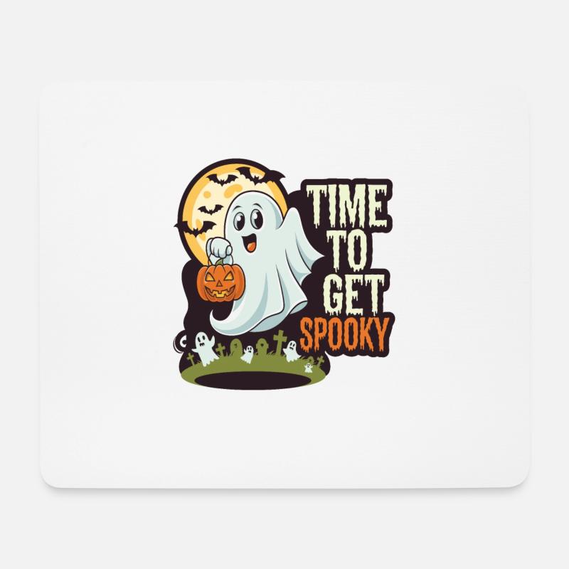Süßer Halloween Geist Halloween - Mousepad (Querformat) - Weiß