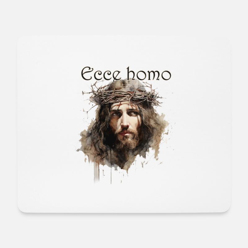 Ecce homo - Mousepad (Querformat) - Weiß