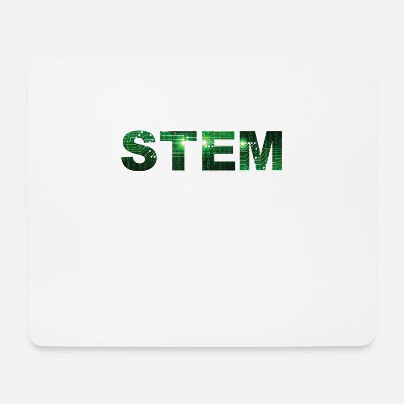 Digitale Matrix STEM Design Digital Matrix STEM - Mousepad (Querformat) - Weiß