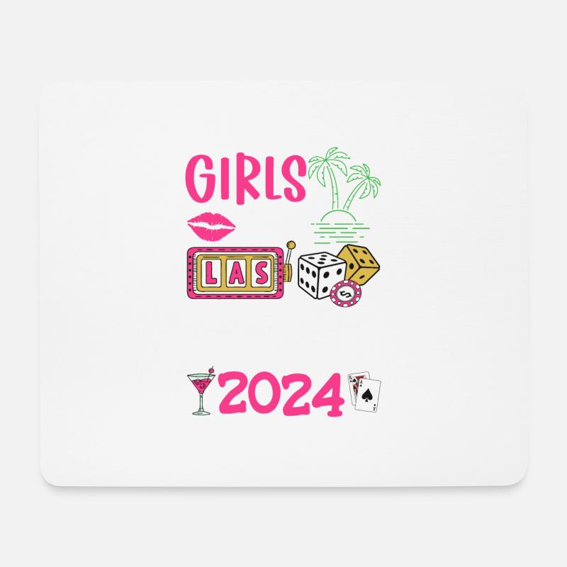 Vegas Girls Trip 2024 - Mousepad (Querformat) - Weiß