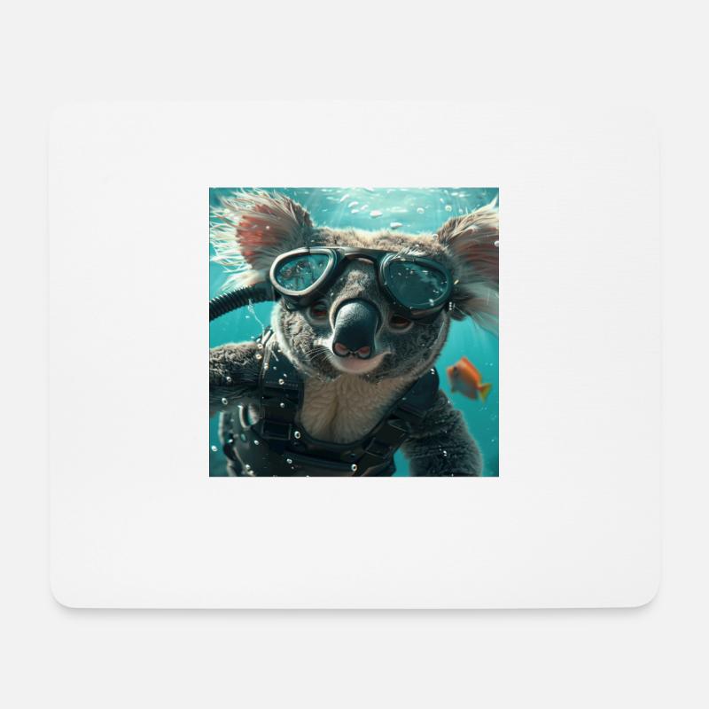 Koala - Mousepad (Querformat) - Weiß