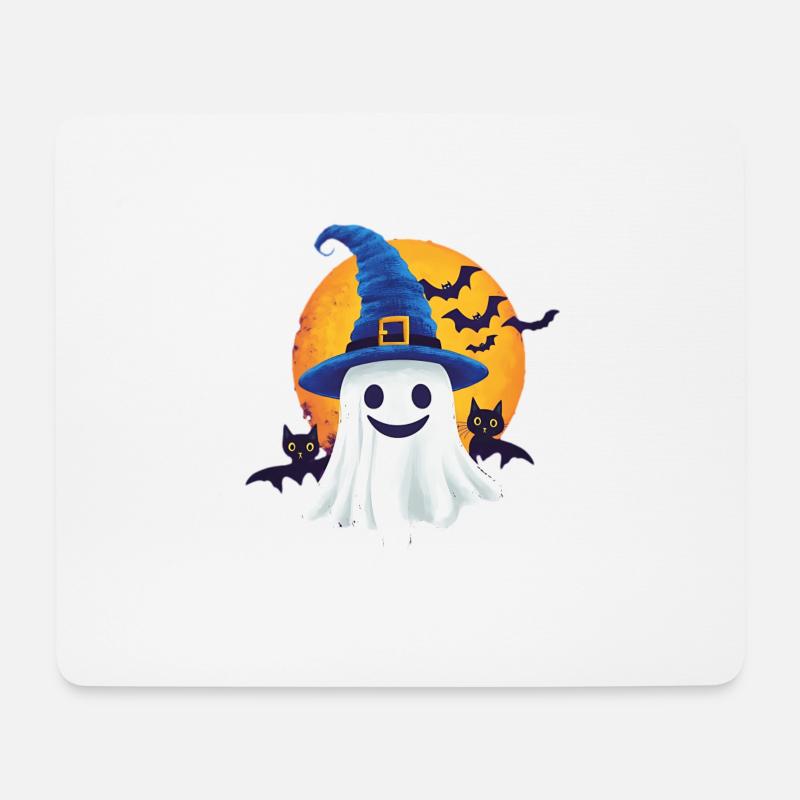 Halloween Geschenk Frauen Geist Männer Kinder Deko - Mousepad (Querformat) - Weiß