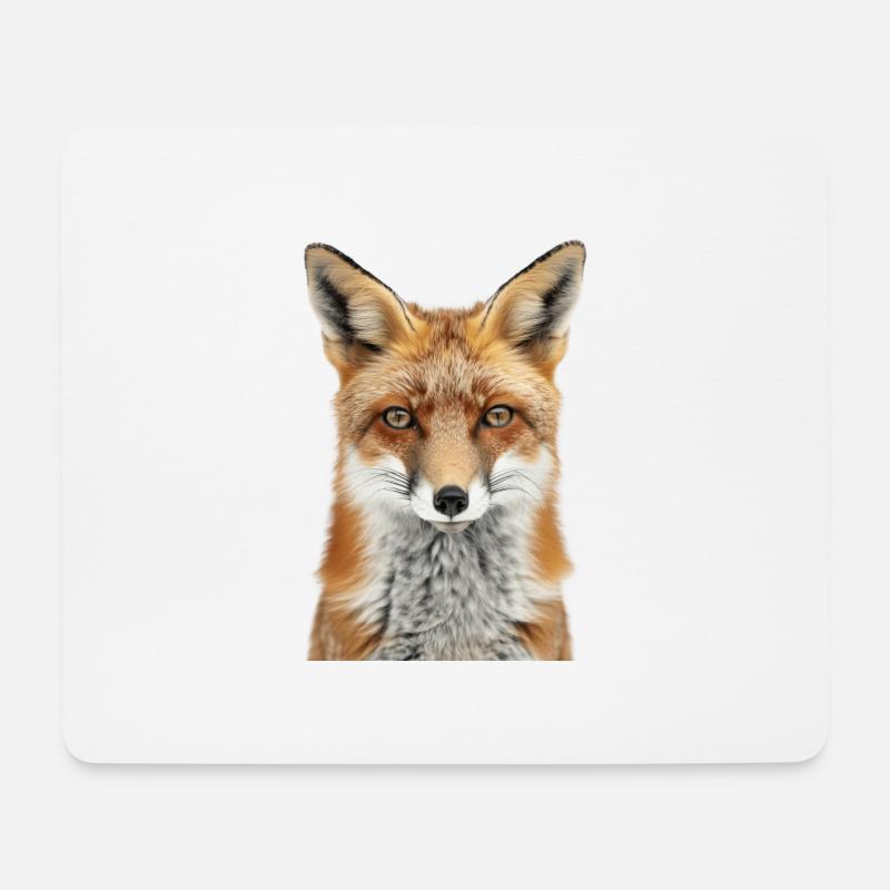 Fuchs - Mousepad (Querformat) - Weiß