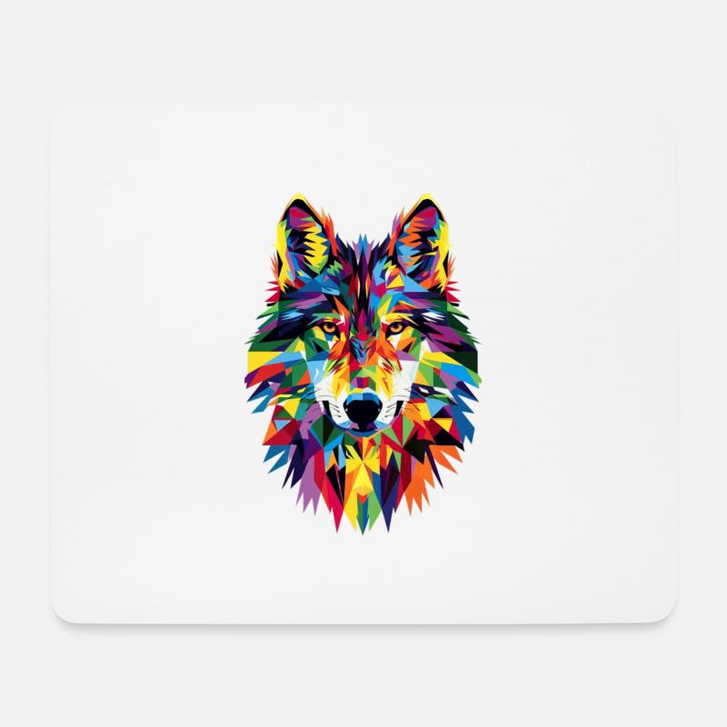 Wolf - Mouse Pad (horizontal) - white