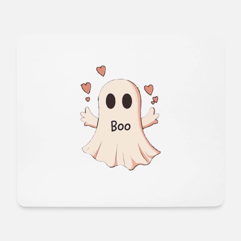Halloween Geschenk Frauen Geist Männer Kinder Deko - Mousepad (Querformat) - Weiß
