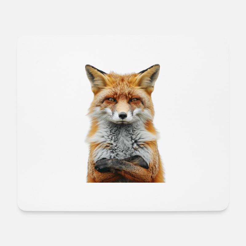 Fuchs - Mousepad (Querformat) - Weiß