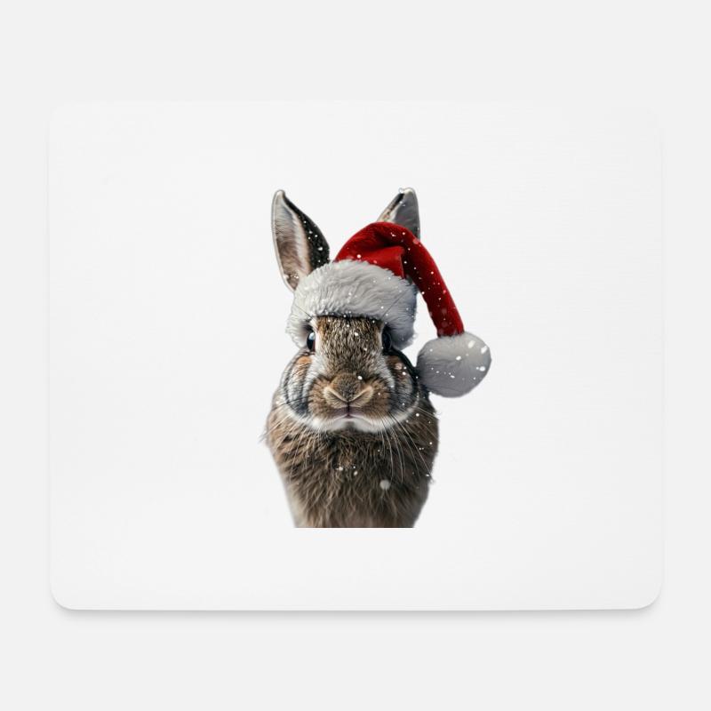 Kaninchen - Mousepad (Querformat) - Weiß
