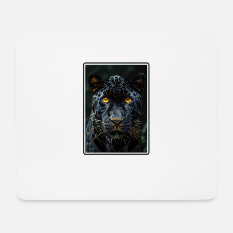 Panthers Panther - Mousepad (Querformat) - Weiß