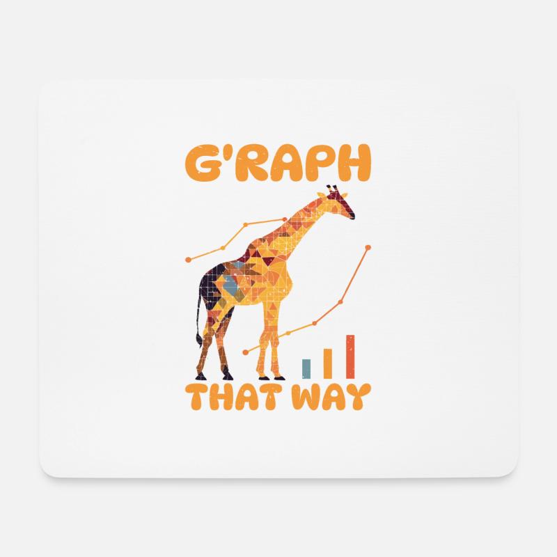 G'Raph This Way That Way 2 - Mousepad (Querformat) - Weiß