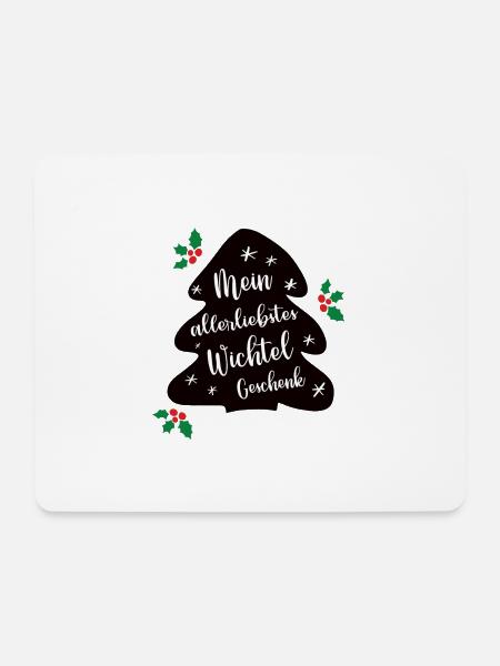 Weihnacht Wichtelspiel Wichteln Julklapp - Mousepad (Querformat) - Weiß