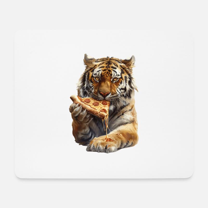 Tiger - Mousepad (Querformat) - Weiß