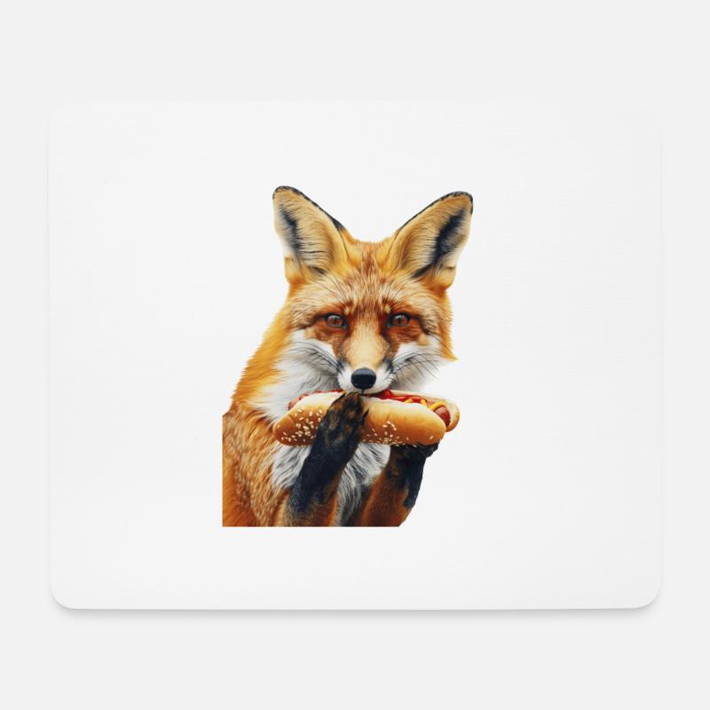 Fuchs - Mousepad (Querformat) - Weiß