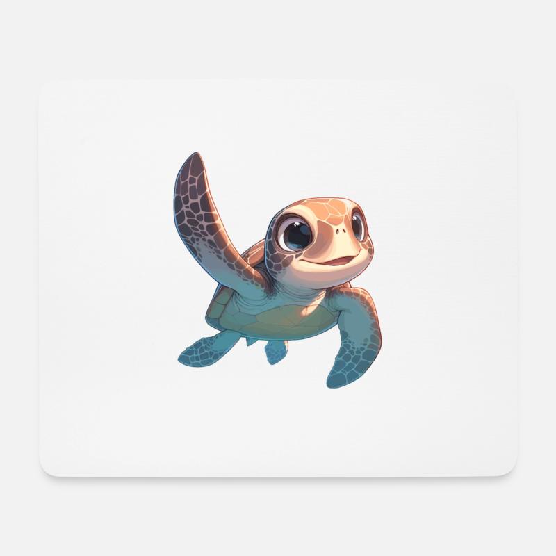 Sea Turtle Meeresschildkröten Meeresschildkröte - Mousepad (Querformat) - Weiß