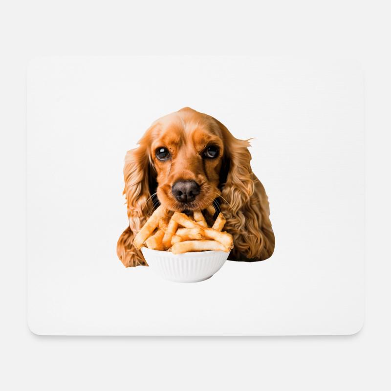 Cocker Spaniel - Mousepad (Querformat) - Weiß