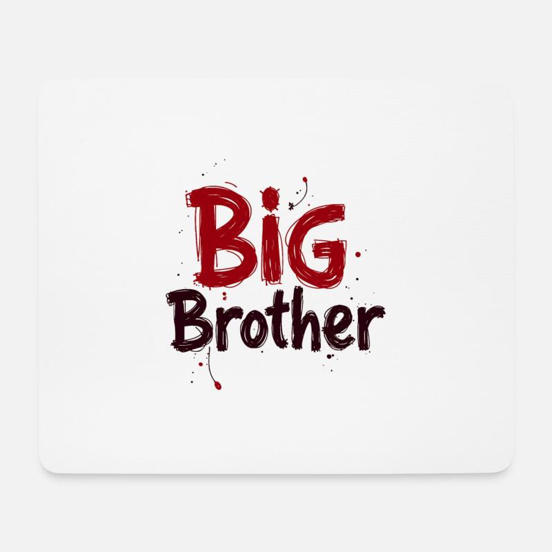 GROßER BRUDER - Mousepad (Querformat) - Weiß