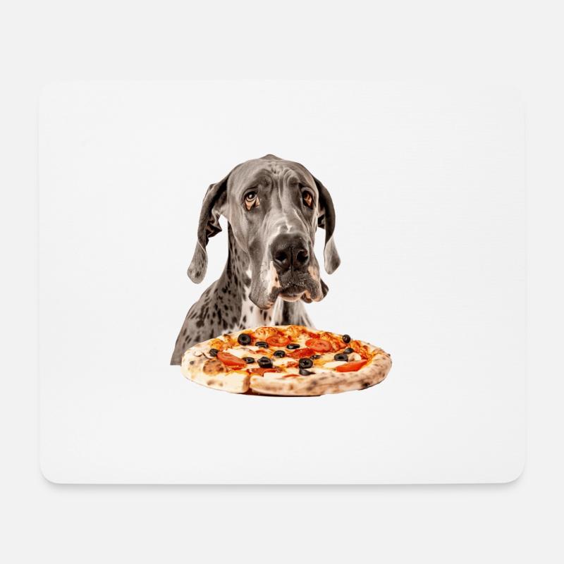 Deutsche Dogge - Mousepad (Querformat) - Weiß