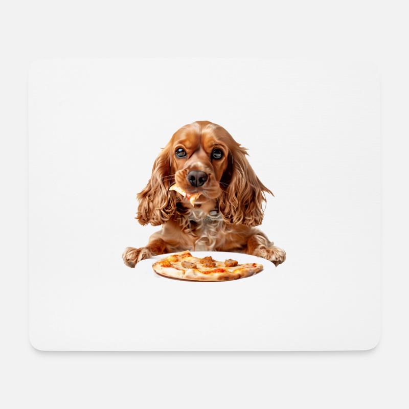 Cocker Spaniel - Mousepad (Querformat) - Weiß