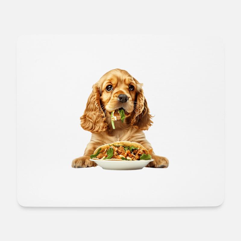 Cocker Spaniel - Mousepad (Querformat) - Weiß