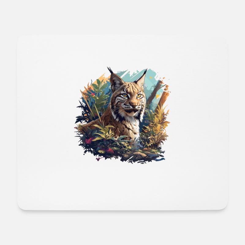 Bobcats Rotluchse Rotluchs Luchs - Mousepad (Querformat) - Weiß