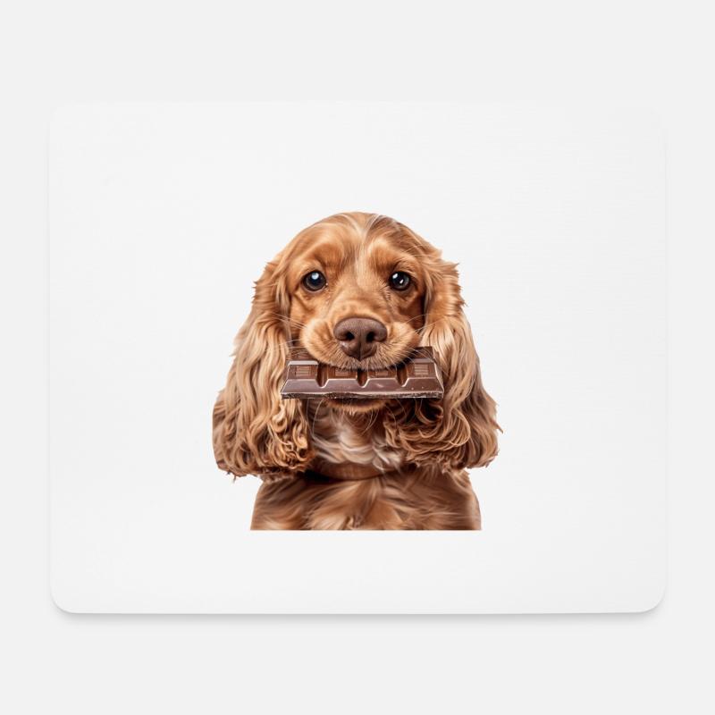 Cocker Spaniel - Mousepad (Querformat) - Weiß