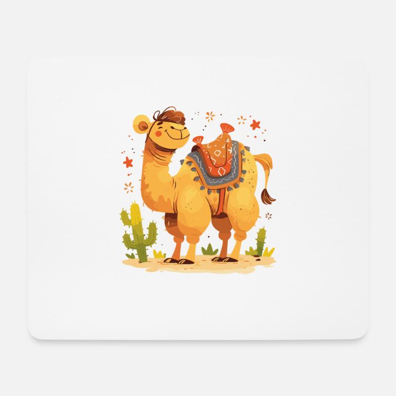 Camel Kamele Kamel - Mousepad (Querformat) - Weiß