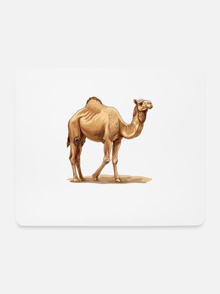 Camel Kamele Kamel - Mousepad (Querformat) - Weiß