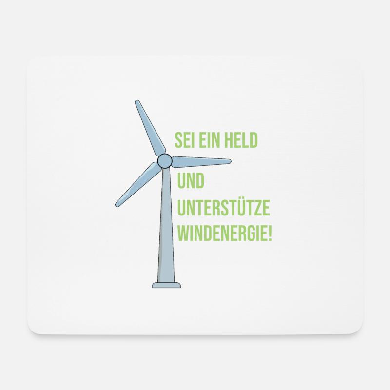 Frischer Wind für die Zukunft | Unterstützer der - Mousepad (Querformat) - Weiß
