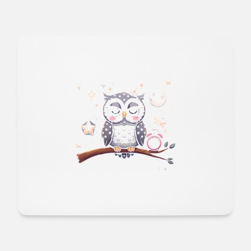 Schlaflos, aber fabelhaft - Mousepad (Querformat) - Weiß