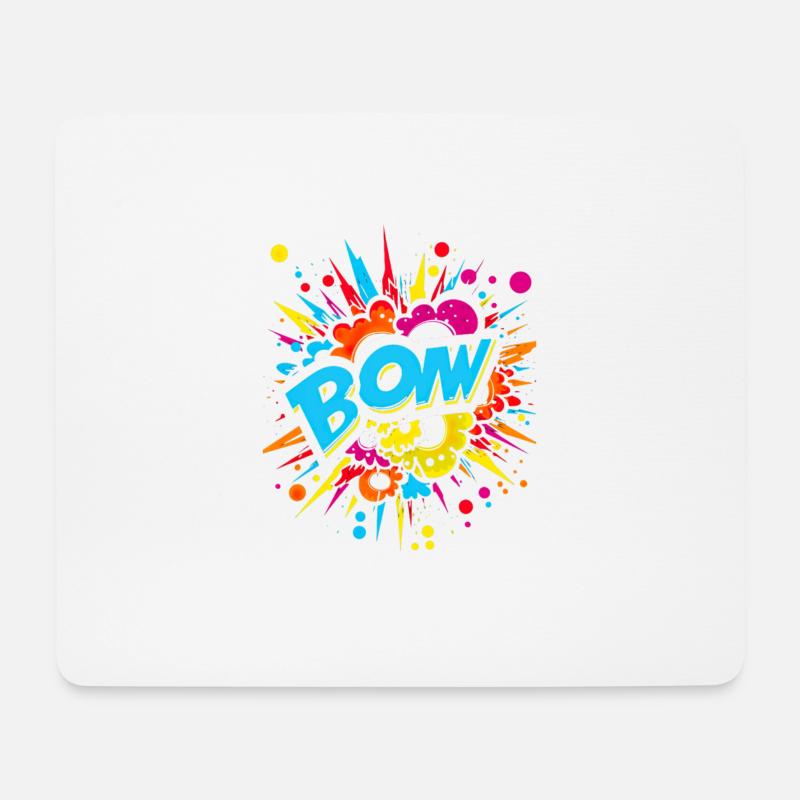 Comic Sprechblasen Comicsprache für Comic Fan - Mousepad (Querformat) - Weiß