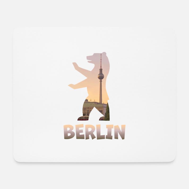 Berlin - Mousepad (Querformat) - Weiß