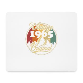 Vintage 1965 Original, Geburtstagsgeschenk - Mousepad (Querformat) - Weiß - Vorne