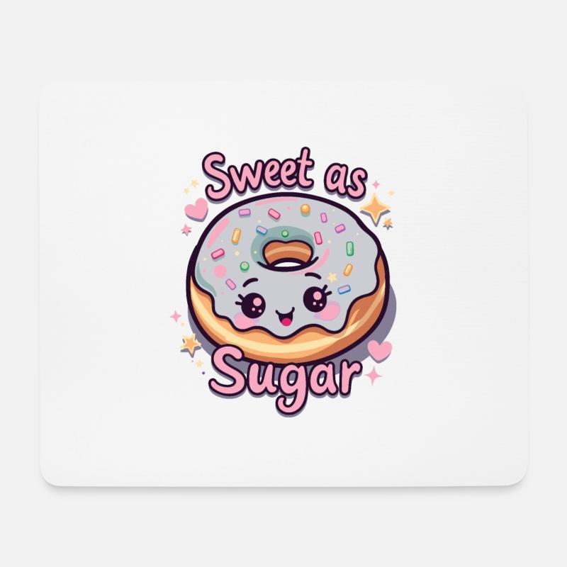 SÜSS WIE ZUCKER - Mousepad (Querformat) - Weiß