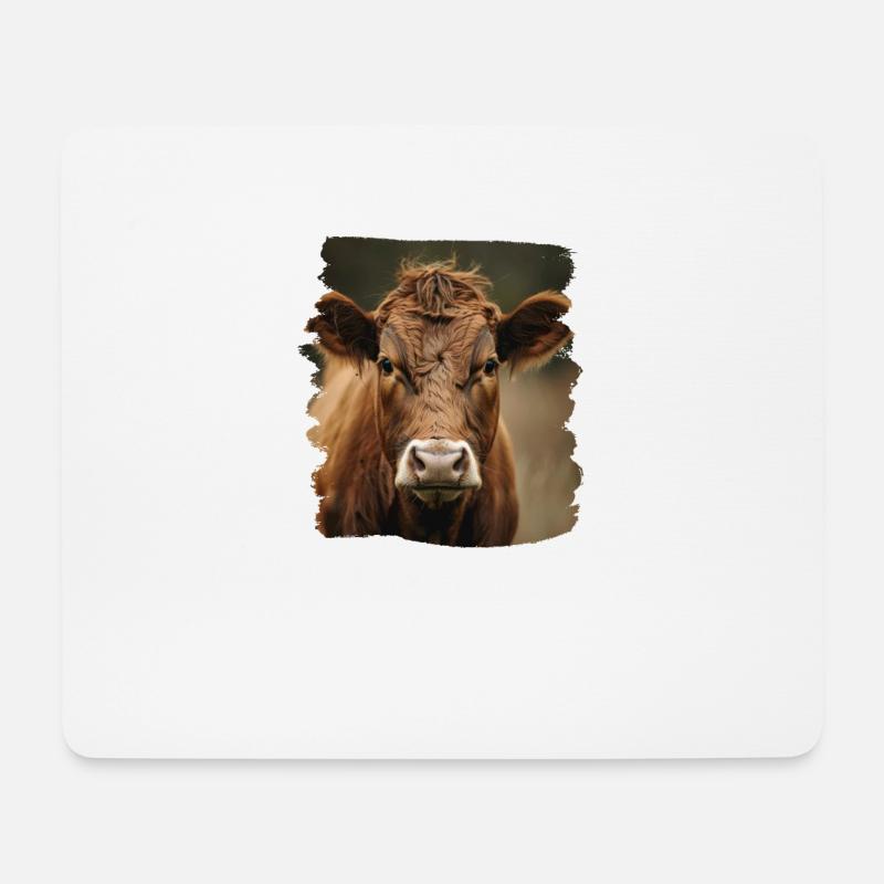 Kühe Kuh - Mousepad (Querformat) - Weiß