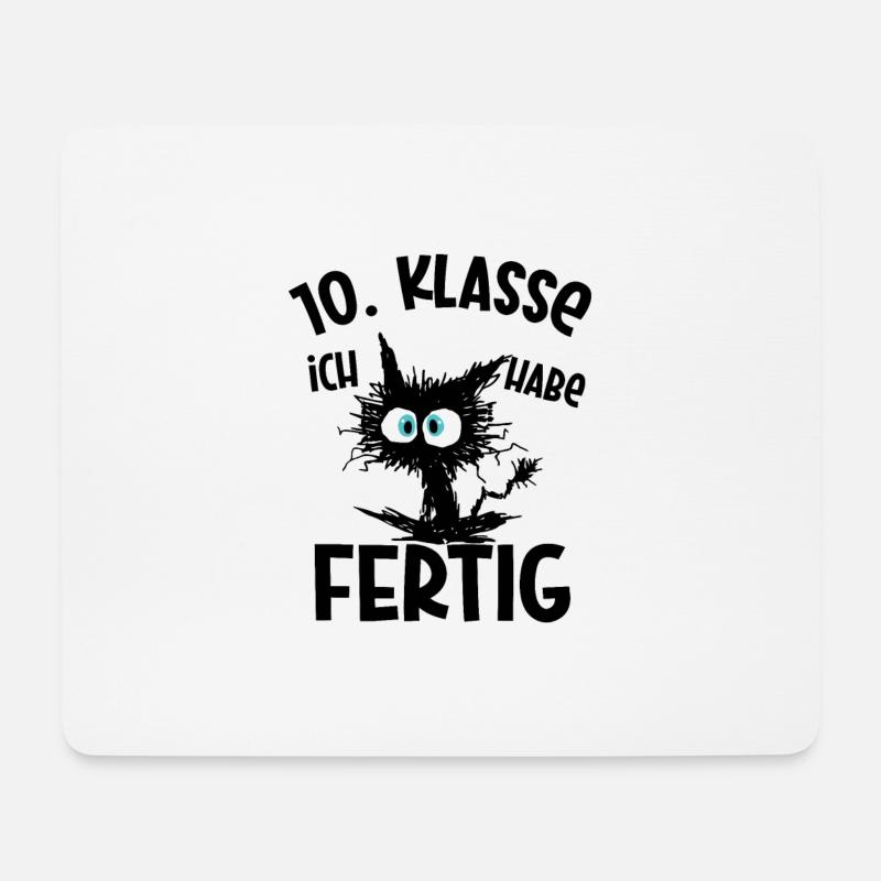 10. Klasse Geschafft Absolvent Schulende Abschluss - Mousepad (Querformat) - Weiß