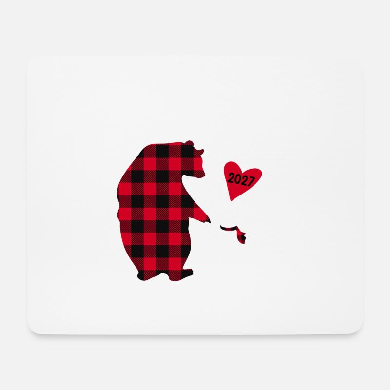 Großer Bruder Bär 2027 - Mousepad (Querformat) - Weiß