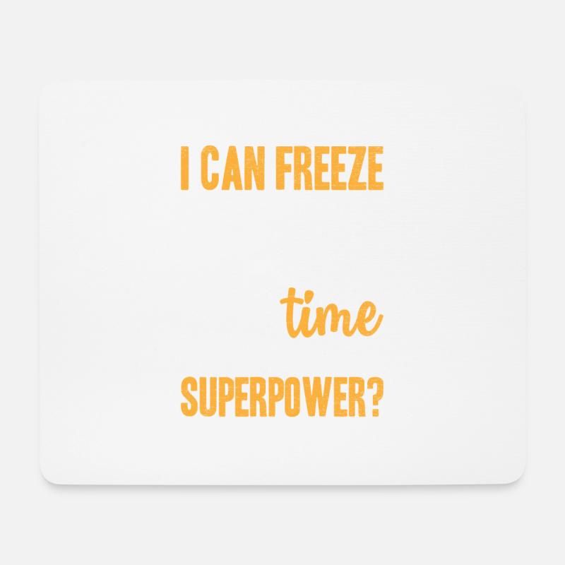 ich bin Fotograf - was sind deine Superkräfte - Mousepad (Querformat) - Weiß