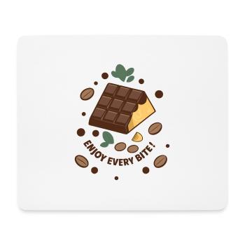 CHOCOLATE BARS - Mouse Pad (horizontal) - white - Front