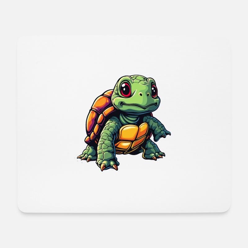 SCHILDKRÖTE - Mousepad (Querformat) - Weiß
