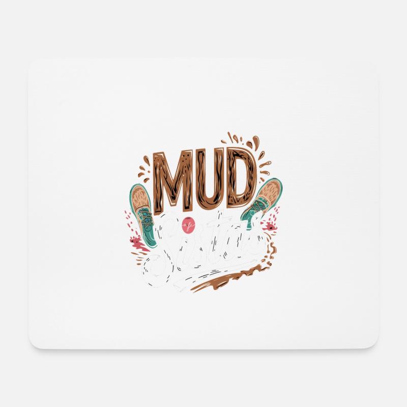 Mud Sistas 4 - Mousepad (Querformat) - Weiß