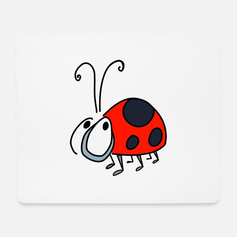 Marienkäfer - Mousepad (Querformat) - Weiß
