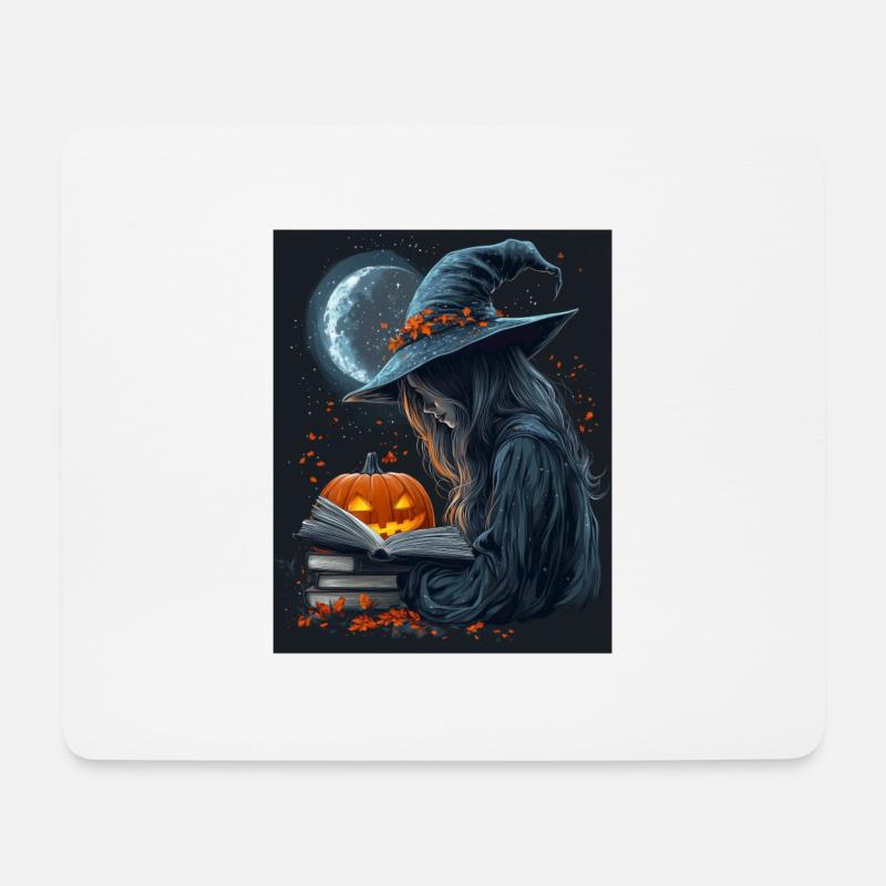 Halloween Geschenk Frauen Hexe Männer Kinder Deko - Mousepad (Querformat) - Weiß