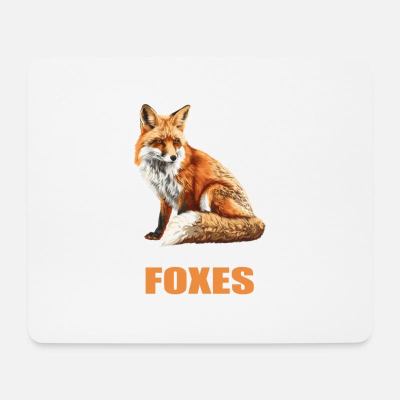 Füchse Fuchs - Mousepad (Querformat) - Weiß