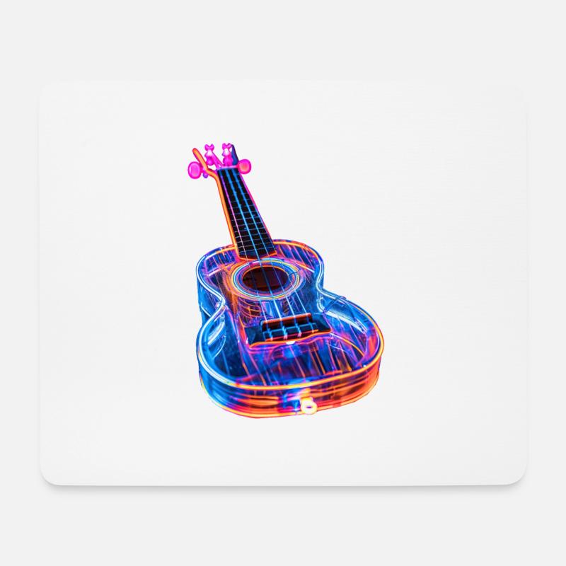 Ukulele - Mousepad (Querformat) - Weiß