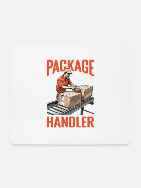 Package Handler 5 - Mousepad (Querformat) - Weiß