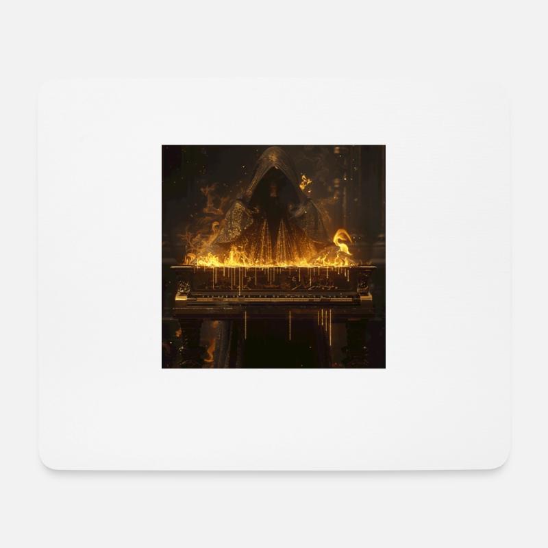 Klavier - Mousepad (Querformat) - Weiß