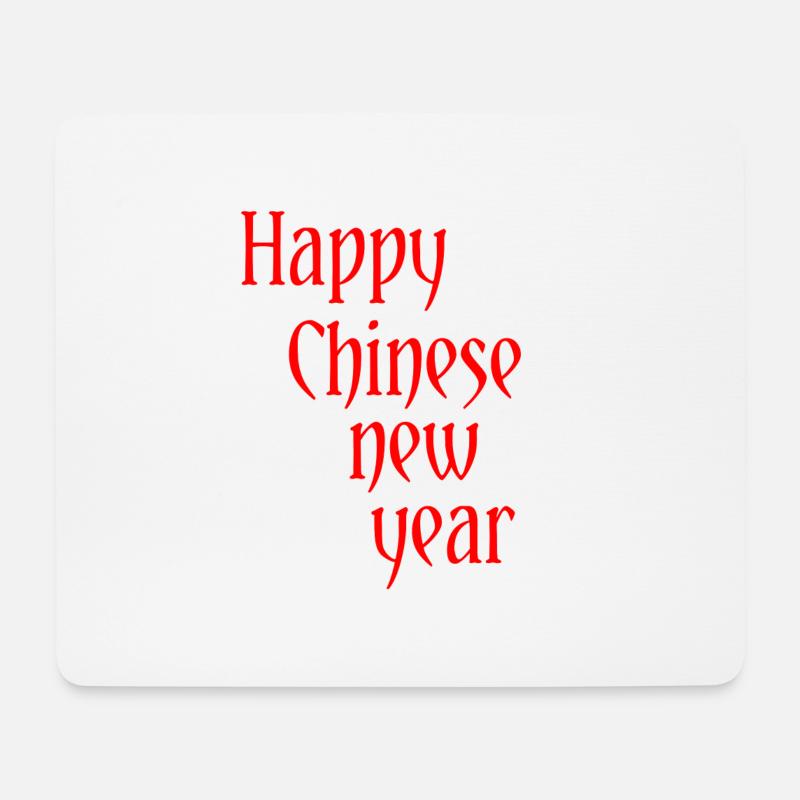 China New Year Asia - Mousepad (Querformat) - Weiß