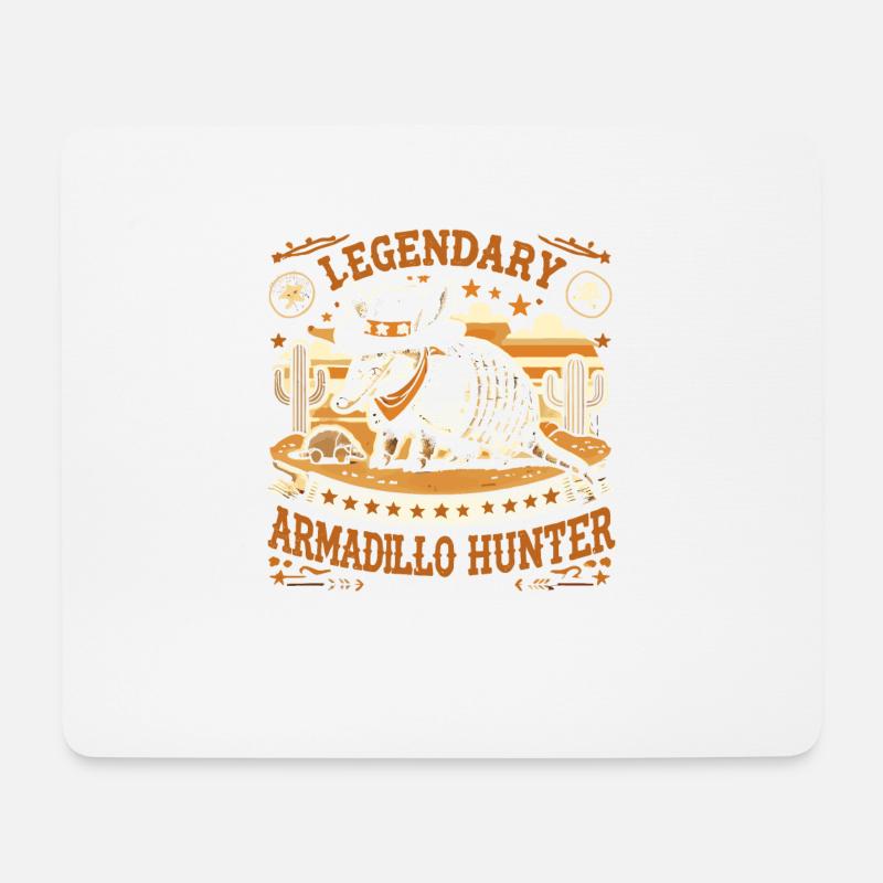 Legendärer Gürteltierjäger - Mousepad (Querformat) - Weiß