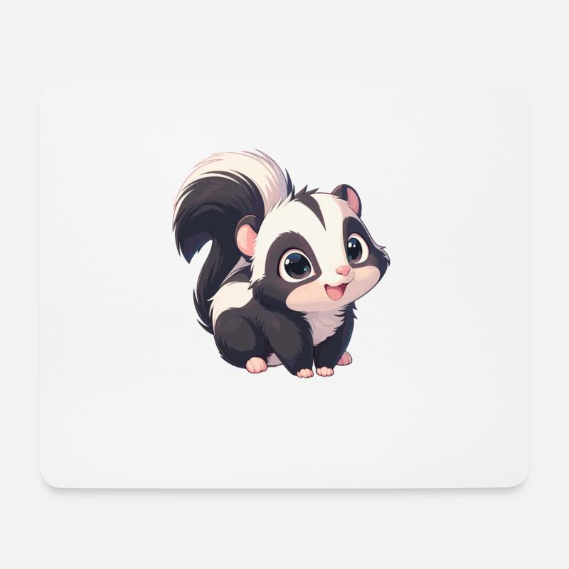 Stinktiere Stinktier - Mousepad (Querformat) - Weiß