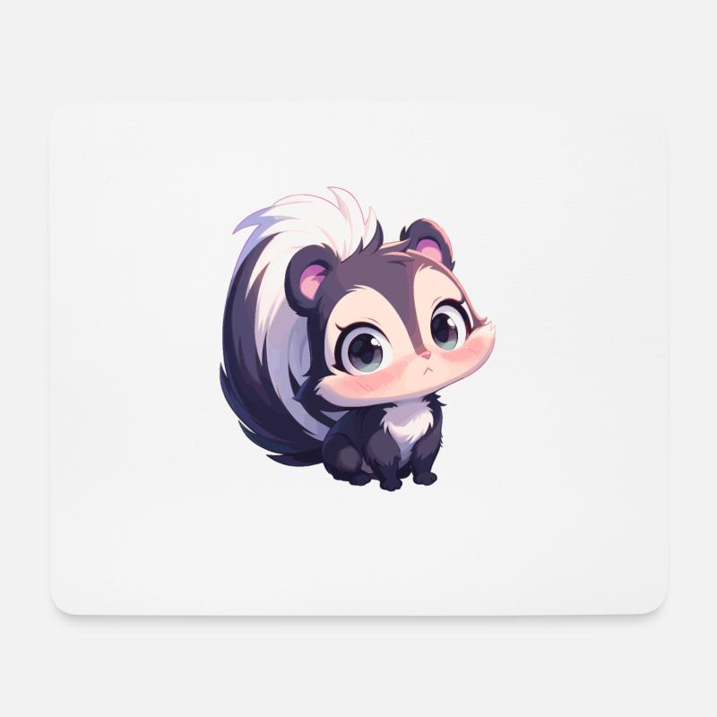 Stinktiere Stinktier - Mousepad (Querformat) - Weiß