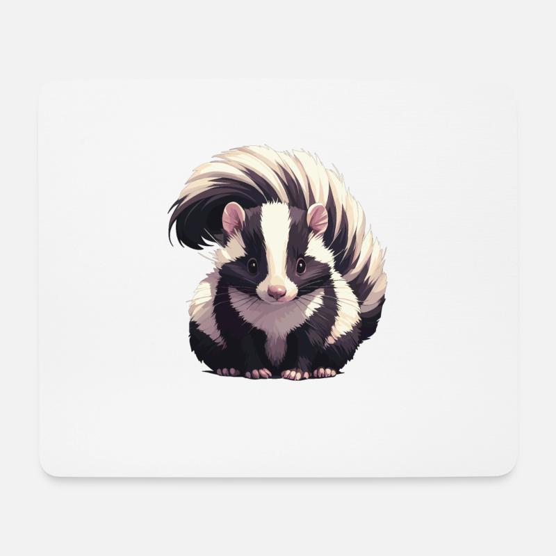 Stinktiere Stinktier - Mousepad (Querformat) - Weiß